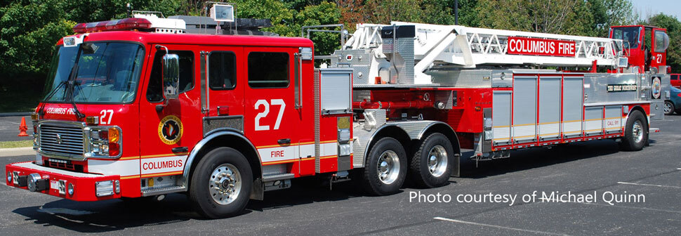 Columbus American LaFrance Eagle Ladder 27 courtesy of Michael Quinn