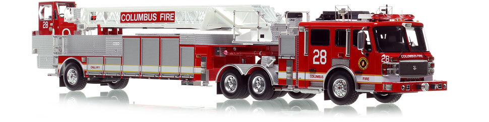 Columbus Tiller Ladder 28 is hand-crafted, limited in production and includes a display case