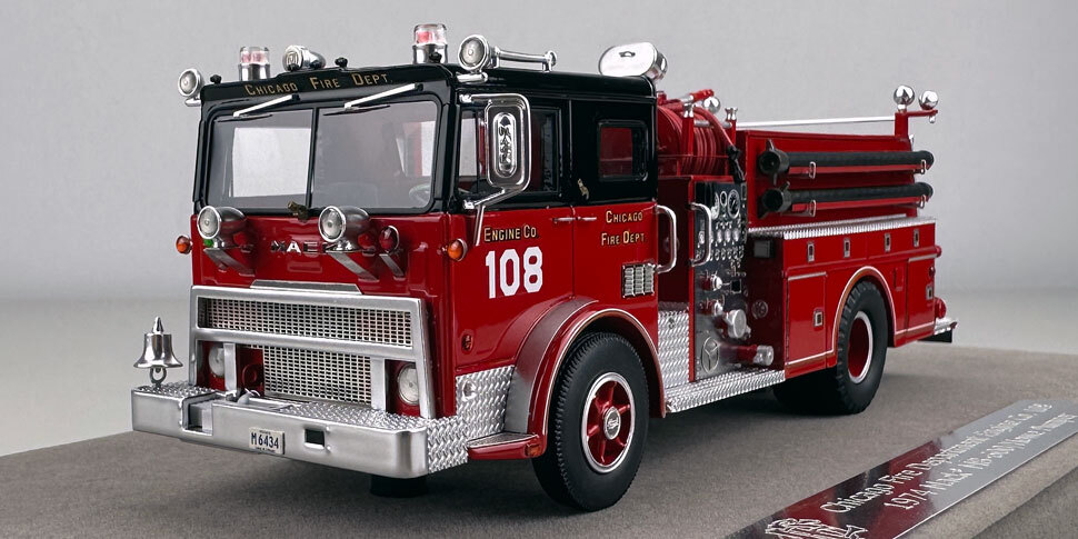 1:50 scale Chicago 1974 Mack MB Engine Co. 108