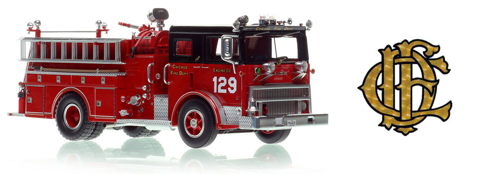 1:50 scale Chicago 1974 Mack MB Engine Co. 129