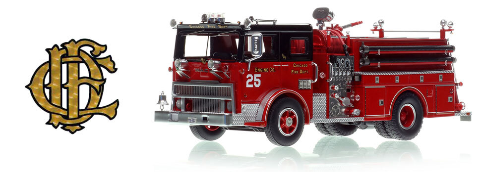 1:50 scale Chicago 1974 Mack MB Engine Co. 25