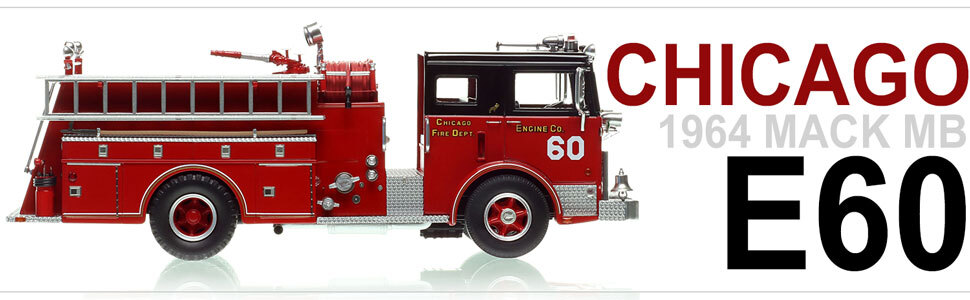 Chicago's 1974 Mack MB Engine 60 in museum grade 1:50 scale