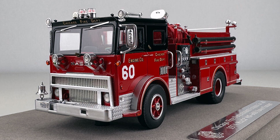 1:50 scale Chicago 1974 Mack MB Engine Co. 60