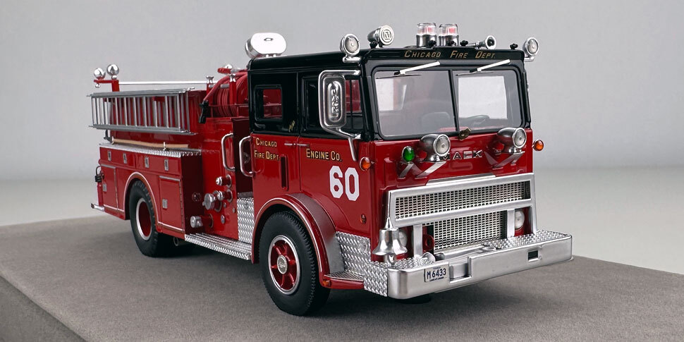 1:50 scale Chicago 1974 Mack MB Engine Co. 60