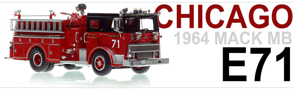 Chicago's 1974 Mack MB Engine Co. 71 in 1:50 scale