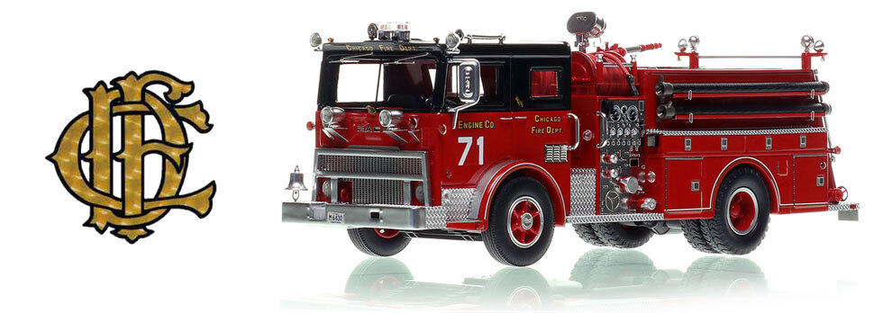 1:50 scale Chicago 1974 Mack MB Engine Co. 71