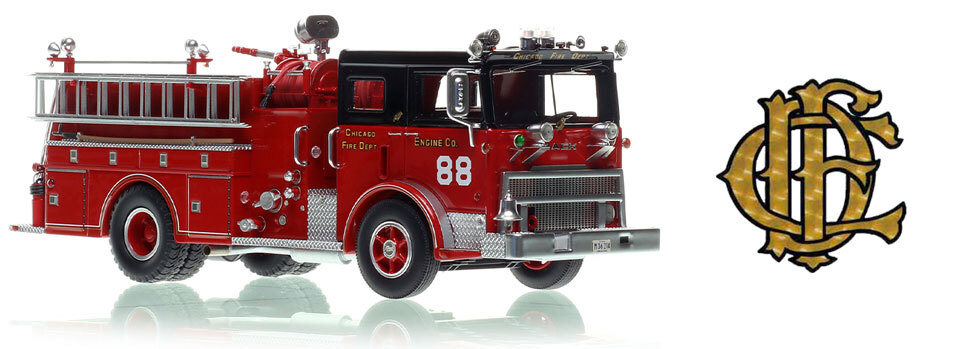 1:50 scale Chicago 1974 Mack MB Engine Co. 88