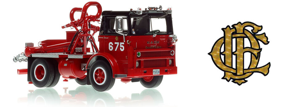 1:50 scale Chicago 1976 Mack MB Deluge Wagon 675