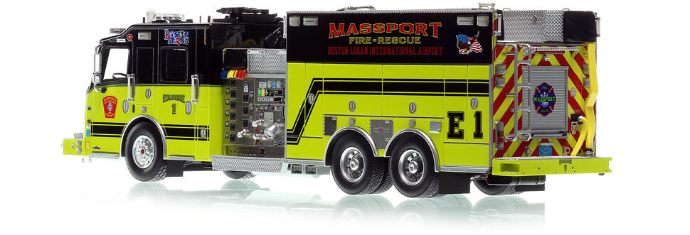 Massport Fire-Rescue 2019 Rosenbauer Commander Engine 1 in 1:50 scale