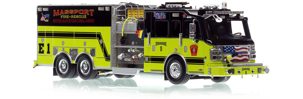 Massport Fire-Rescue 2019 Rosenbauer Commander Engine 1 in 1:50 scale
