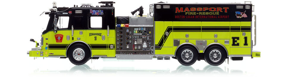 Massport Fire-Rescue 2019 Rosenbauer Commander Engine 1 in 1:50 scale
