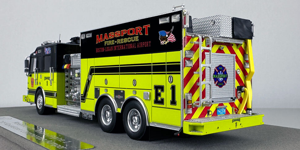 Massport Fire-Rescue 2019 Rosenbauer Commander Engine 1 in 1:50 scale