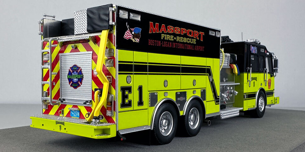 Massport Fire-Rescue 2019 Rosenbauer Commander Engine 1 in 1:50 scale