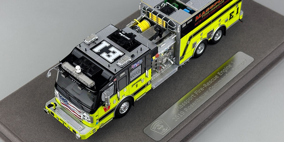 Massport Fire-Rescue 2019 Rosenbauer Commander Engine 1 in 1:50 scale