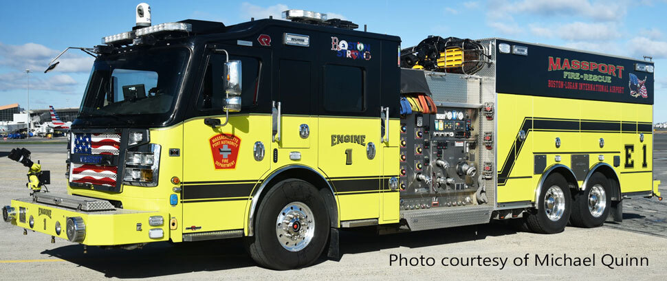 Massport Fire-Rescue Rosenbauer Commander Engine 1 courtesy of Michael Quinn