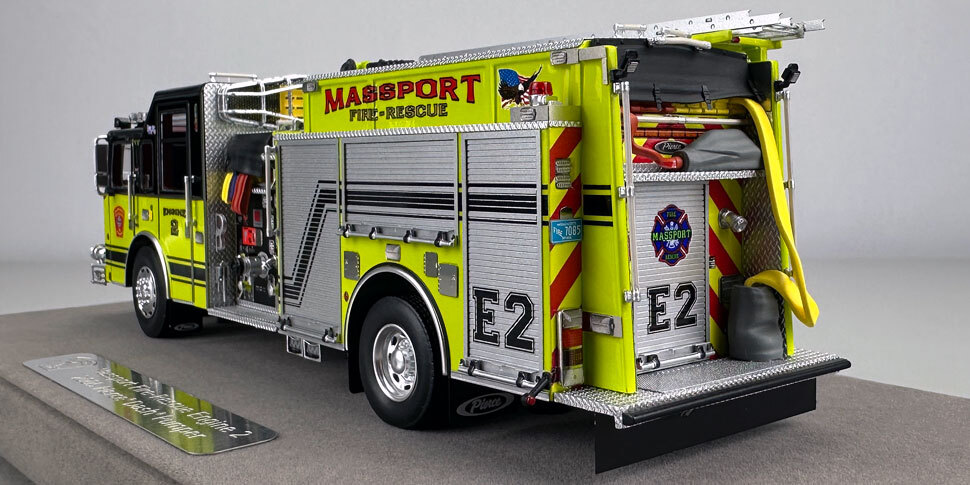Massport Fire-Rescue 2005 Pierce Dash Engine 2 in 1:50 scale