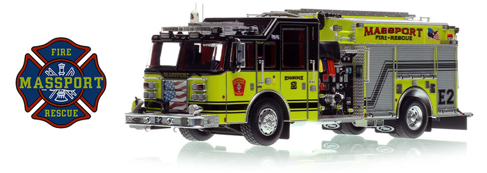 Massport Fire-Rescue 2005 Pierce Dash Engine 2 in 1:50 scale