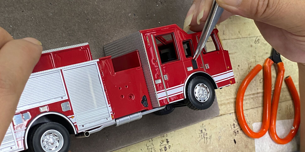 Massport Fire-Rescue 2005 Pierce Dash Engine 2 in 1:50 scale