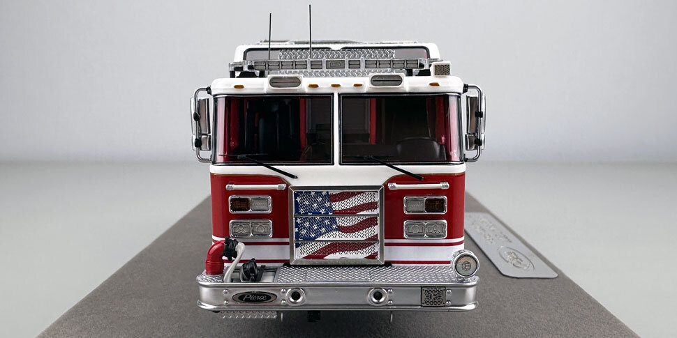 2025 Limited Edition Pierce Dash Engine - White over Red in 1:50 scale