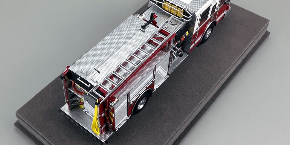 2025 Limited Edition Pierce Dash Engine - White over Red in 1:50 scale