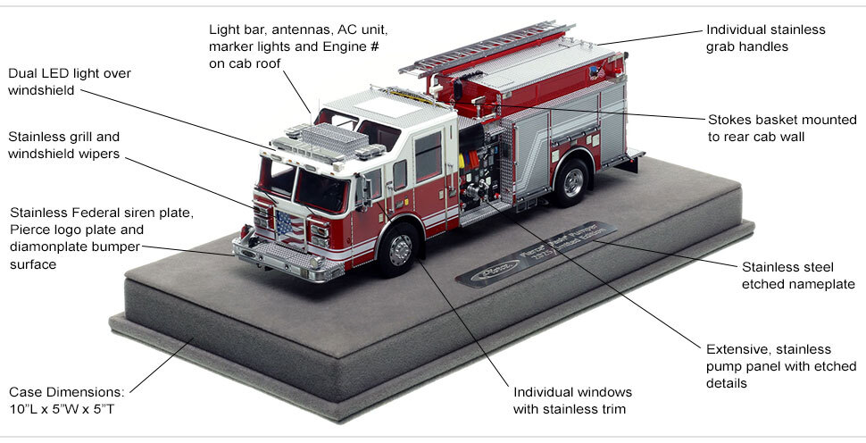 Specs and Features of Pierce Dash Engine - White over Red Specs and Features of Pierce Dash Engine - White over Red