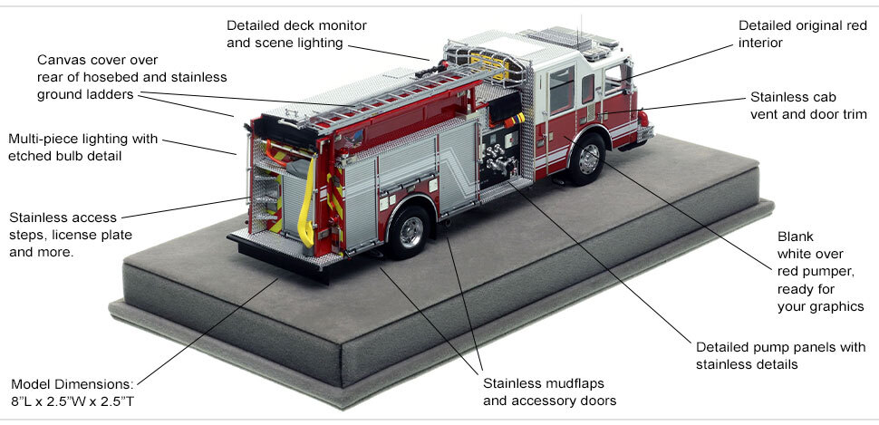 Features and Specs of Pierce Dash Engine - White over Red Features and Specs of Pierce Dash Engine - White over Red