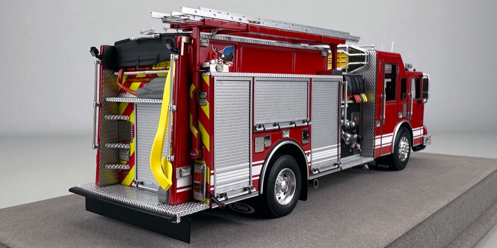 2025 Limited Edition Pierce Dash Engine - Red over Red in 1:50 scale