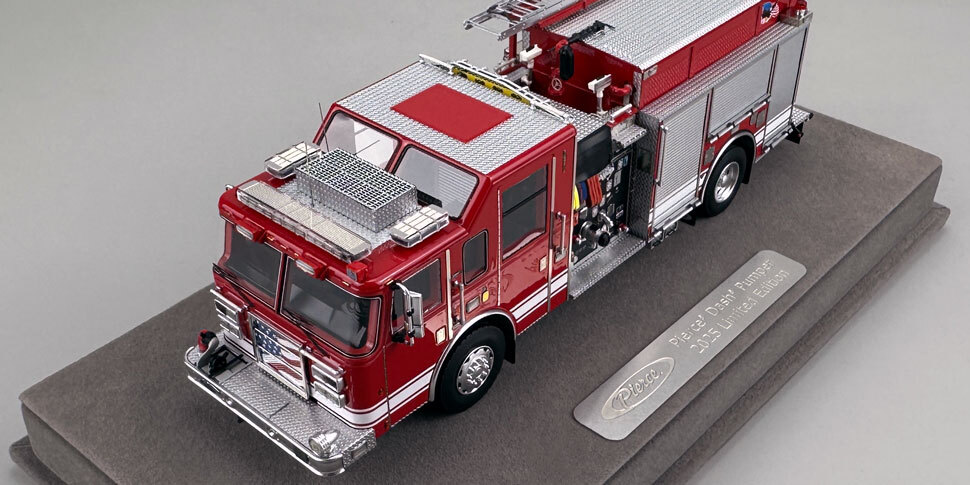 2025 Limited Edition Pierce Dash Engine - Red over Red in 1:50 scale