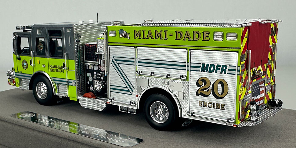 Miami-Dade 2023 Pierce Enforcer Engine 20 in 1:50 scale