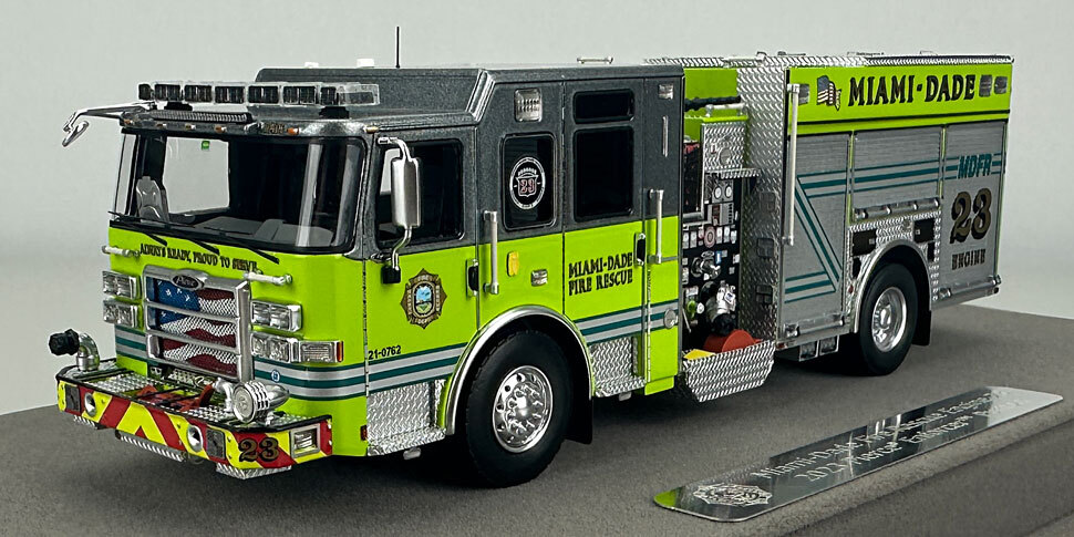 Miami-Dade 2023 Pierce Enforcer Engine 23 in 1:50 scale