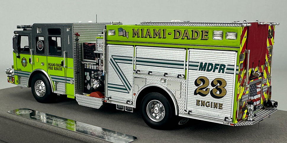 Miami-Dade 2023 Pierce Enforcer Engine 23 in 1:50 scale