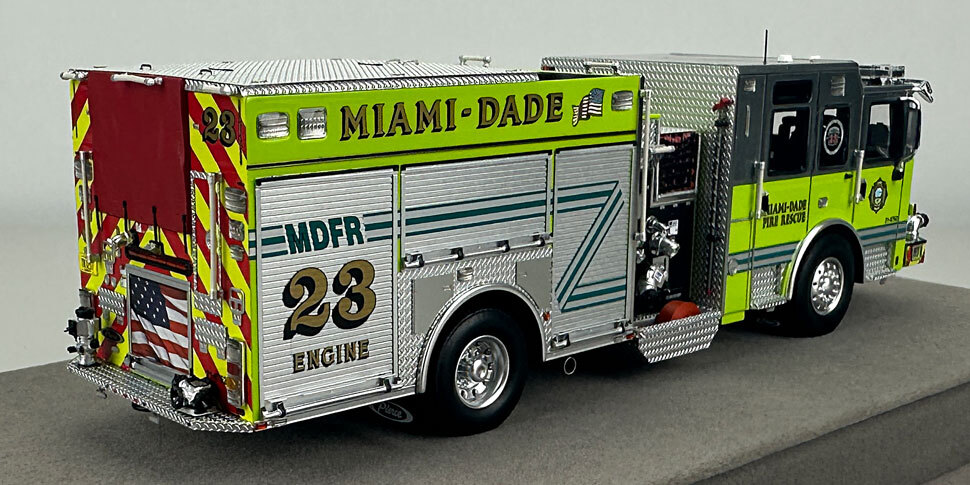 Miami-Dade 2023 Pierce Enforcer Engine 23 in 1:50 scale