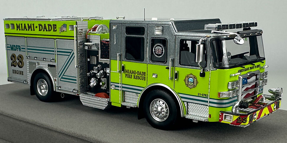 Miami-Dade 2023 Pierce Enforcer Engine 23 in 1:50 scale