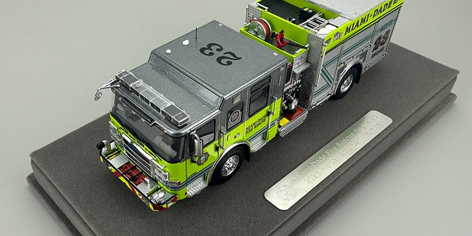 Miami-Dade 2023 Pierce Enforcer Engine 23 in 1:50 scale