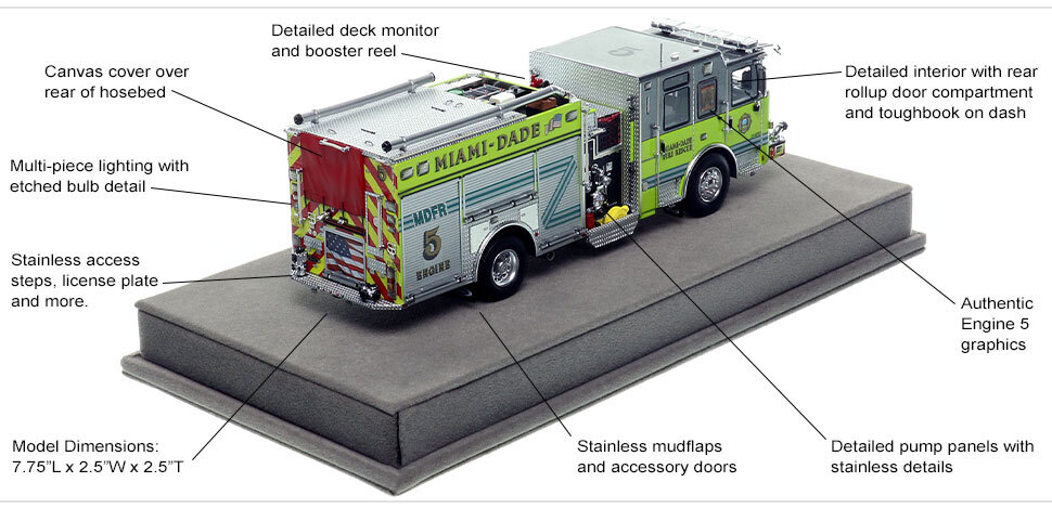 Features and Specs of Miami-Dade 2023 Pierce Enforcer Engine 5