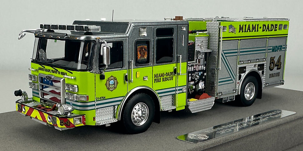 Miami-Dade 2023 Pierce Enforcer Engine 54 in 1:50 scale
