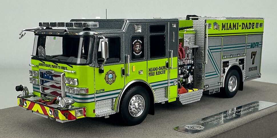Miami-Dade 2023 Pierce Enforcer Engine 7 in 1:50 scale