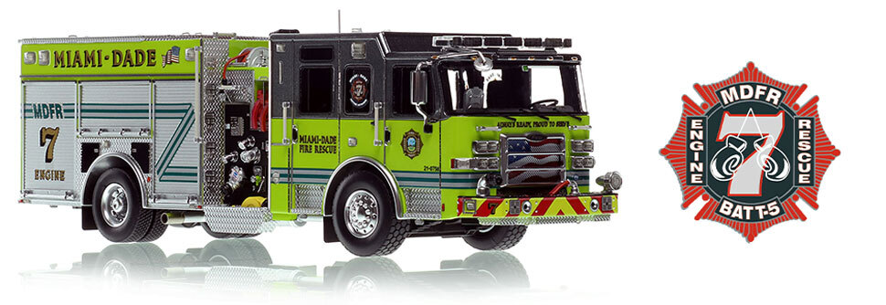 Miami-Dade 2023 Pierce Enforcer Engine 7 in 1:50 scale
