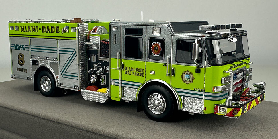 Miami-Dade 2023 Pierce Enforcer Engine 8 in 1:50 scale