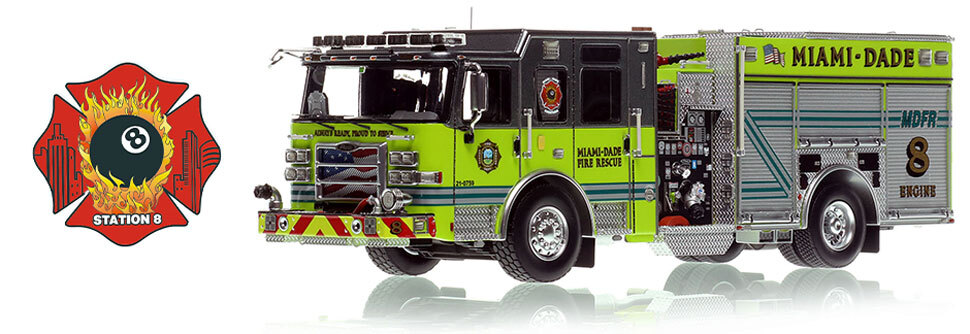 Miami-Dade 2023 Pierce Enforcer Engine 8 in 1:50 scale