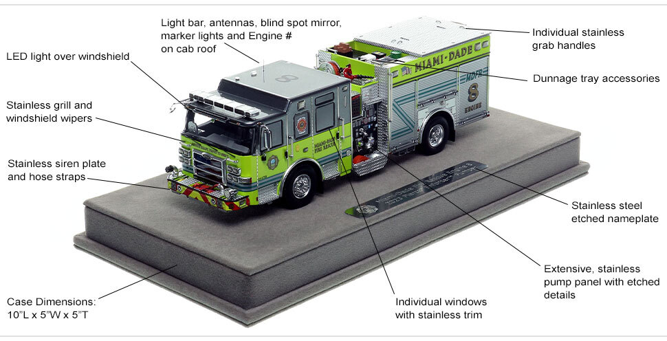 Specs and Features of Miami-Dade 2023 Pierce Enforcer Engine 8