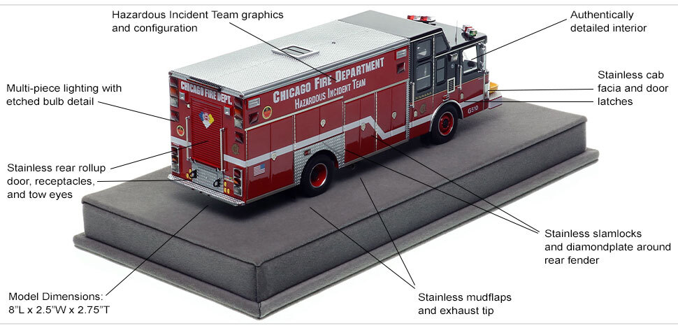 Specs and Features of Chicago 1996 HME/Saulsbury Squad Hazardous Incident Team