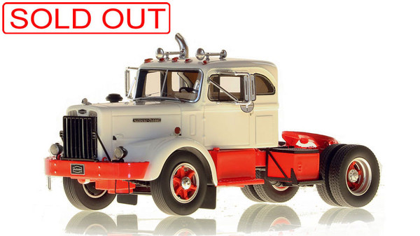 Fire Replicas 1954 Autocar DC-100T - Integral Sleeper - White over