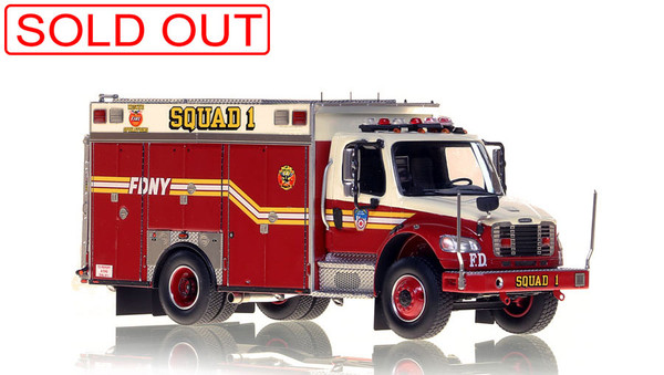 Fire Replicas FDNY Squad 1 - 2nd Piece Freightliner M2 Scale Model