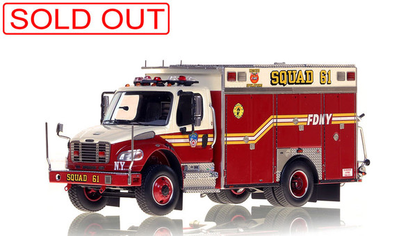 Fire Replicas FDNY Squad 61 - 2nd Piece Freightliner M2 Scale Model