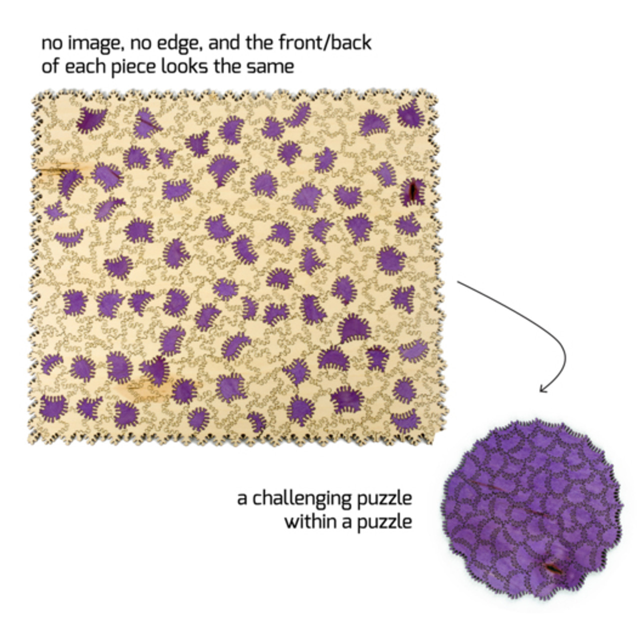 "The Joyful Flight" 500 Piece *Wild Cut* Wooden Jigsaw Puzzle Whimsy