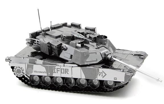 M1 Abrams Tank Metal Model Kit Microworld TriM Specialty Products