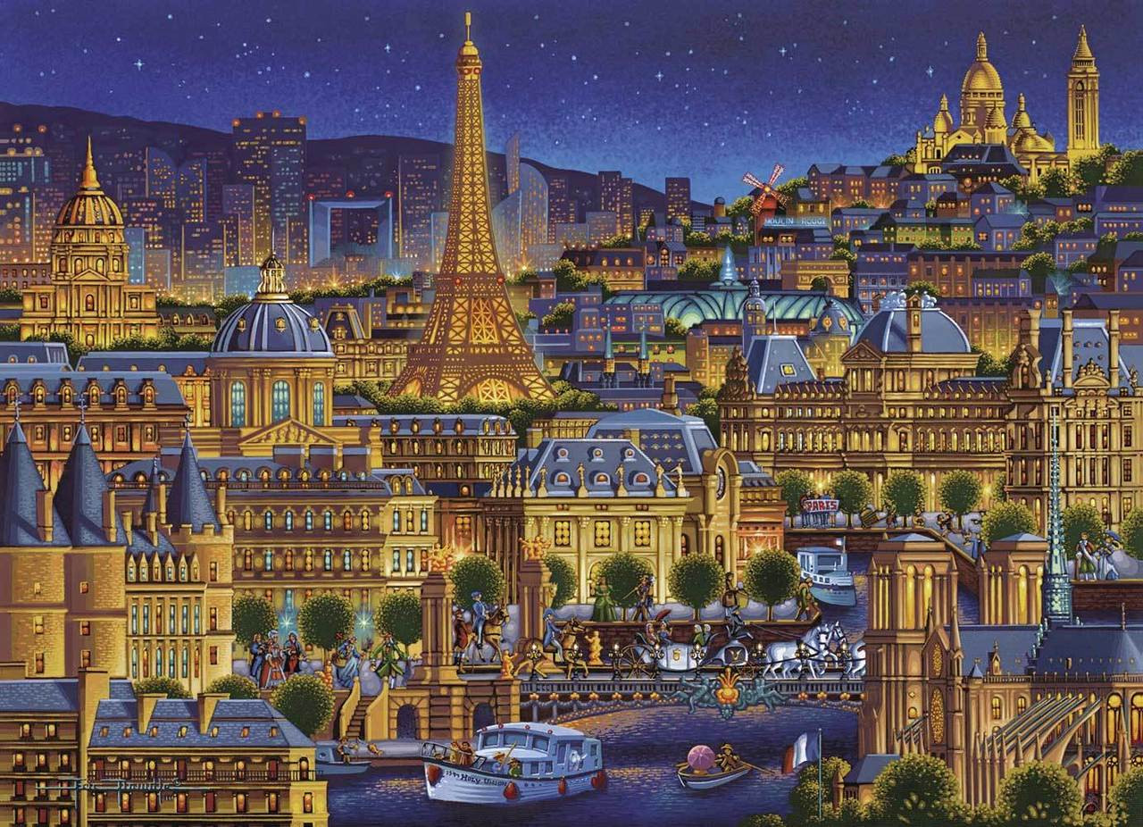 Paris City of Lights 1000 Piece Jigsaw Puzzle