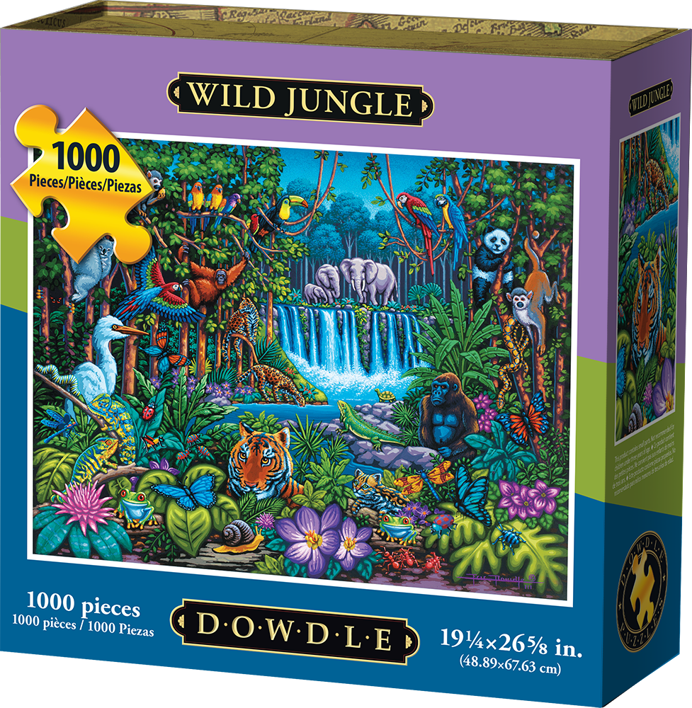 Puzzle Rotondo 1000 Pezzi – Isola Delle Creature Della Fauna Selvatica, Diametro 67,5 Cm, Per Adulti E Bambini, Sfida Creativa, Idea Regalo