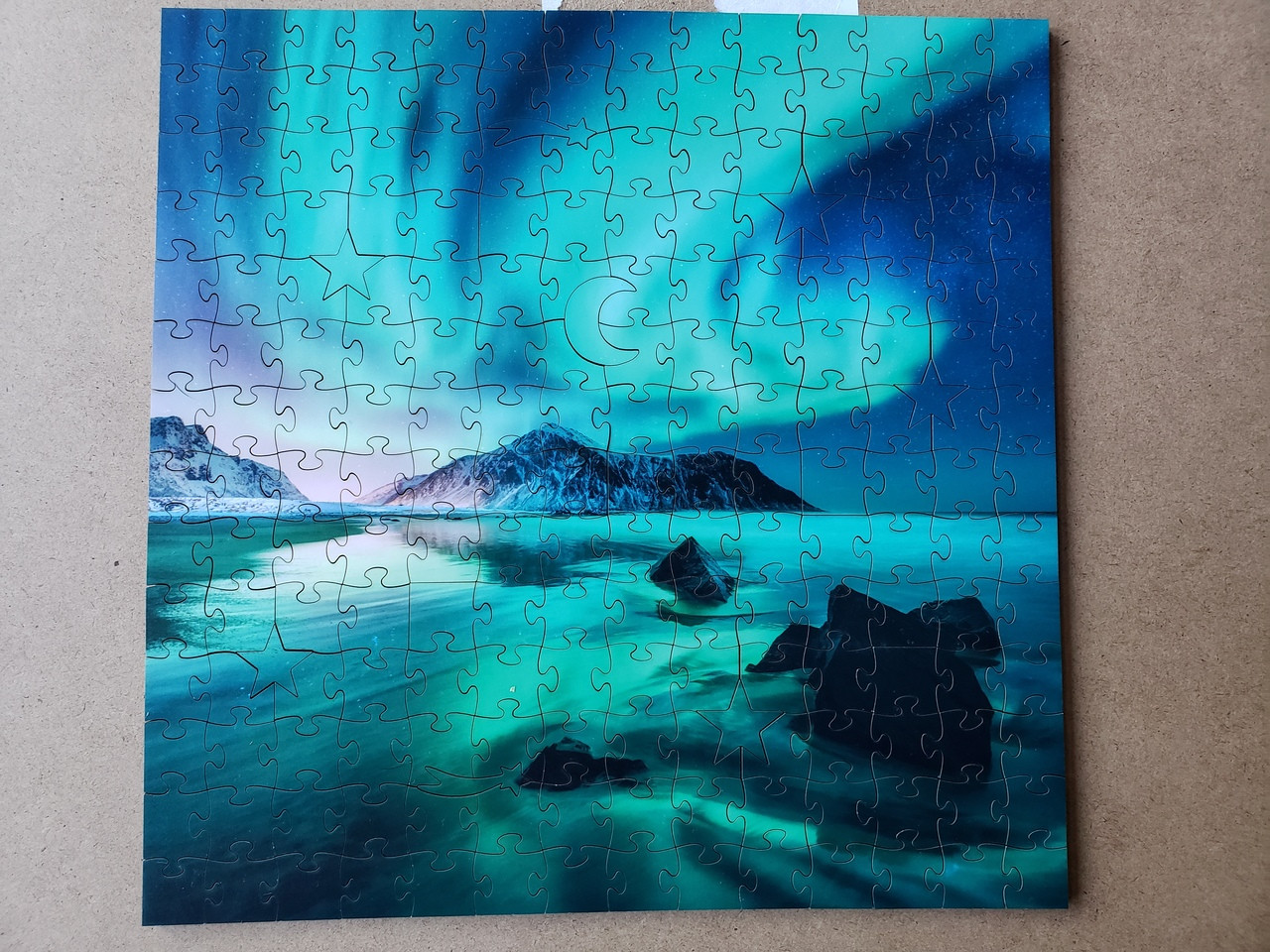 Aurora Borealis 126 Piece Small Wooden Jigsaw Puzzle